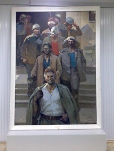 Ахвледиани В. Г. (1924-1984). Богатыри Донбасса. 1979. холст, масло